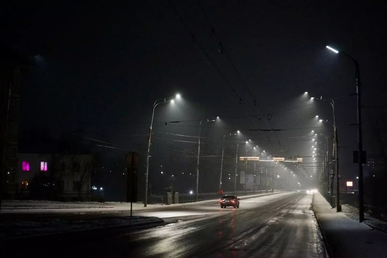 На Тургеневском мосту в Орле стало в 2 раза светлее