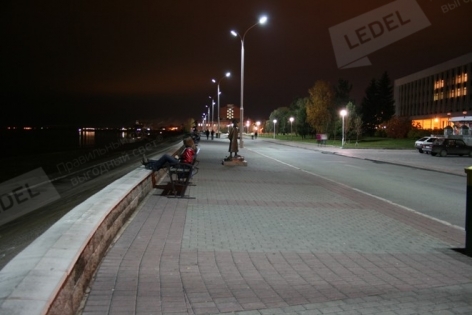Светодиодное освещение Набережной в г. Томске