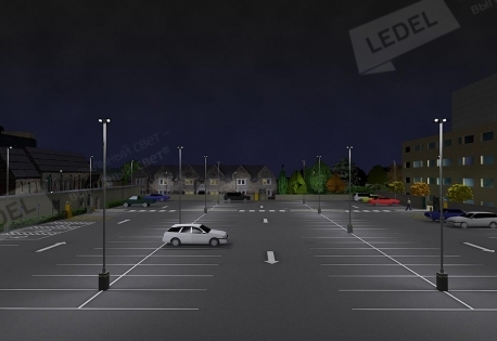 Особенности освещения открытой парковки